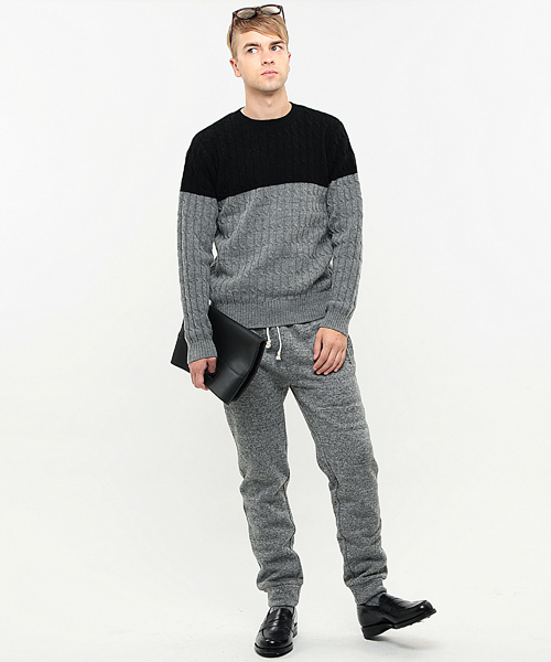 BEAMS LIGHTS ケーブルニットセーター BEAMS LIGHTS Men's（ビームスライツ メンズ）の「BEAMS LIGHTS / バイ