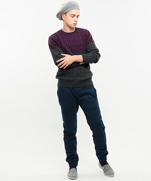 BEAMS LIGHTS ケーブルニットセーター BEAMS LIGHTS Men's（ビームスライツ メンズ）の「BEAMS LIGHTS / バイ