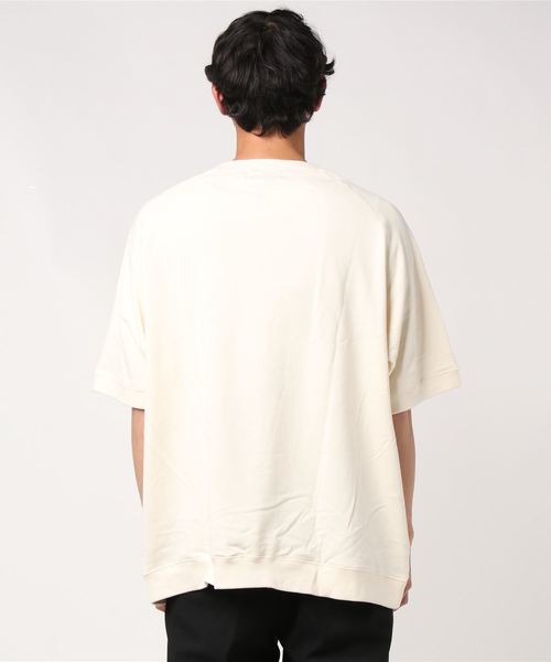 BUCCA 44（ブッカフォーティーフォー）の「【BUCCA 44】BCFF半袖クルーネックスウェット（スウェット・メンズ・ネイビー/オフホワイト/ベージュ・LARGE/XXX-LARGE/XX-LARGE/MEDIUM/X-LARGE）」の5枚目の写真