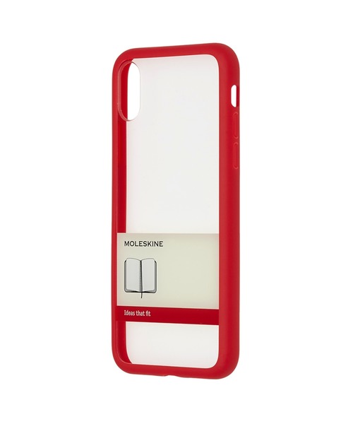 MOLESKINE（モレスキン）の「モレスキン デジタルデバイスカバー バンド付き 透明 ハードケース iPhoneX 対応（スマホケース/カバー・メンズ・ブラック/レッド/イエロー/ブルー・D/B/A/C）」の4枚目の写真