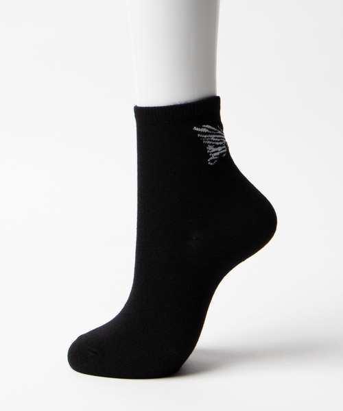 セール レッグウェア Wego ゼブラ柄バタフライソックス ソックス 靴下 ソックス 靴下 Wego ウィゴー のファッション