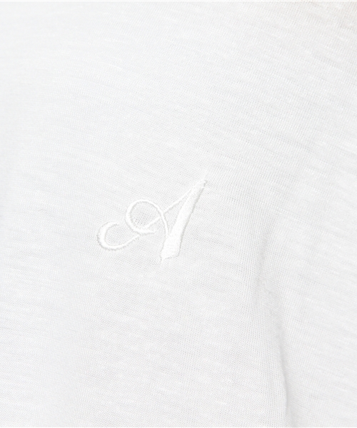 AVIE（アビィ）の「ワンポイントドルマンTEE（Tシャツ/カットソー・レディース・オフホワイト/ブラック/ピンク・フリー）」の10枚目の写真