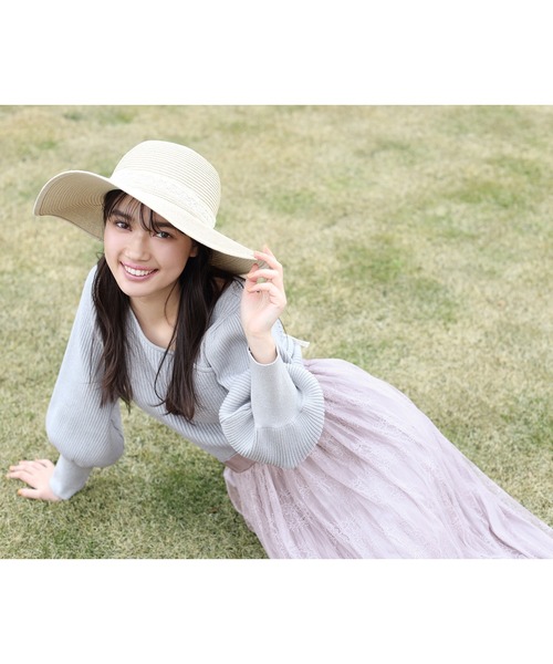 one after another NICE CLAUP（ワンアフターアナザーナイスクラップ）の「リバーシブルレースプリーツヘムスカート（スカート・レディース・ベージュ/パープル/グレー/アイボリー・FREE）」の11枚目の写真