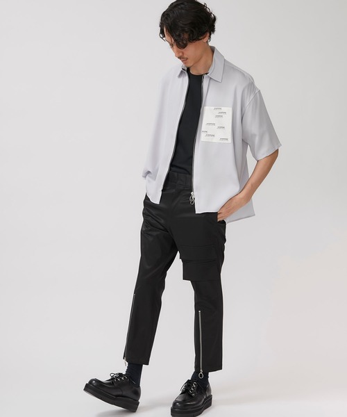 liberum（リベルム）の「【LIBERUM】ジップフレアーシャツ / 2020SS SH08（シャツ/ブラウス・メンズ・サックスブルー/ダークグリーン・1/2）」の21枚目の写真