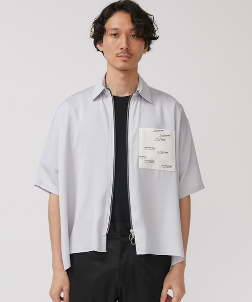 liberum（リベルム）の「【LIBERUM】ジップフレアーシャツ / 2020SS SH08（シャツ/ブラウス・メンズ・サックスブルー/ダークグリーン・1/2）」の20枚目の写真