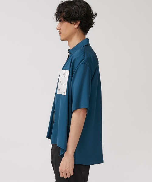 liberum（リベルム）の「【LIBERUM】ジップフレアーシャツ / 2020SS SH08（シャツ/ブラウス・メンズ・サックスブルー/ダークグリーン・1/2）」の5枚目の写真