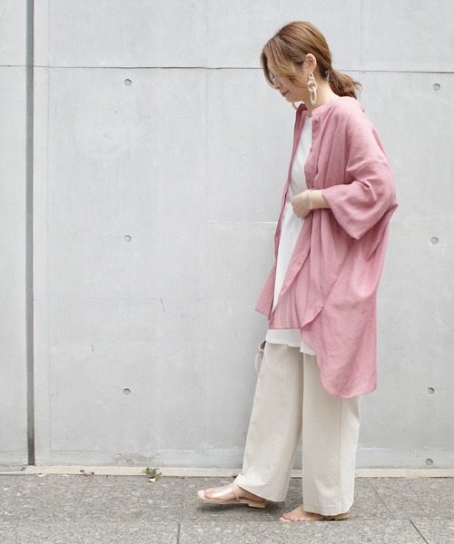 DouDou(ドゥドゥ)の「タックワイドパンツ(その他パンツ・レディース・ホワイト系その他/ブルー・38/36)」の14枚目の写真
