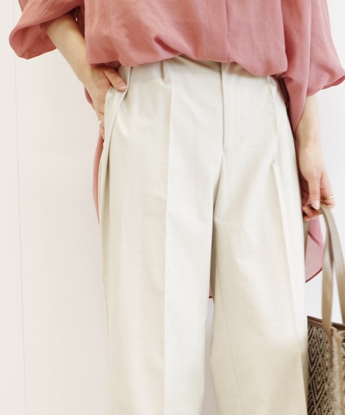 DouDou(ドゥドゥ)の「タックワイドパンツ(その他パンツ・レディース・ホワイト系その他/ブルー・38/36)」の22枚目の写真