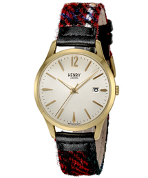 【ハリスツイードコラボ】ヘンリーロンドン HENRY LONDON 腕時計 HARRIS TWEED COLLABORATION 替ベルト付 HL39-S-0430