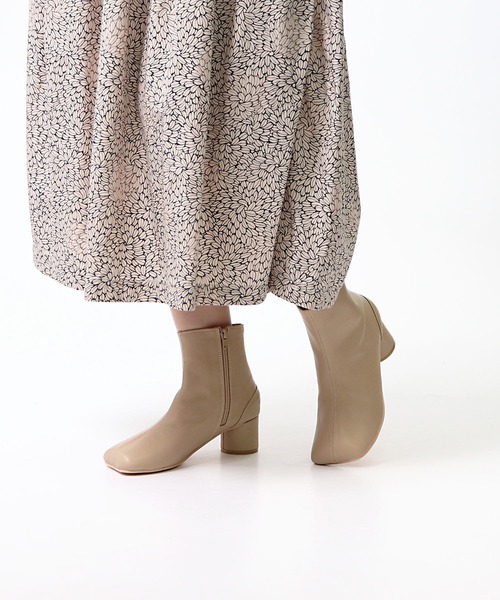 salle de bal(サルデバル)の「∴【 Maisons Laffitte / メゾンラフィット 】 スクエアショートブーツ HDMZL01(ブーツ・レディース・ブラック/ベージュ・38/39/36/37)」の20枚目の写真