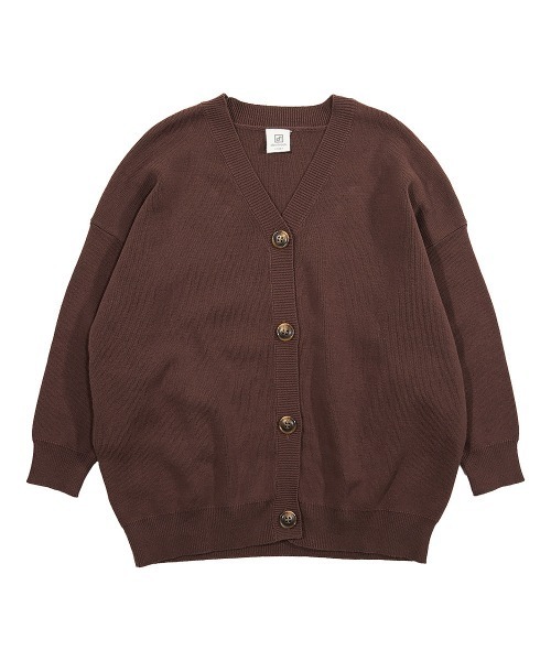 devirock（デビロック）の「コットン混リラックスカーディガン（カーディガン/ボレロ・キッズ・ライトブラウン/ベージュ/ブラック/ブルー系その他/ピンク系その他/ダークブラウン・110cm/120cm/130cm/140cm/150cm/100cm/160cm）」の15枚目の写真