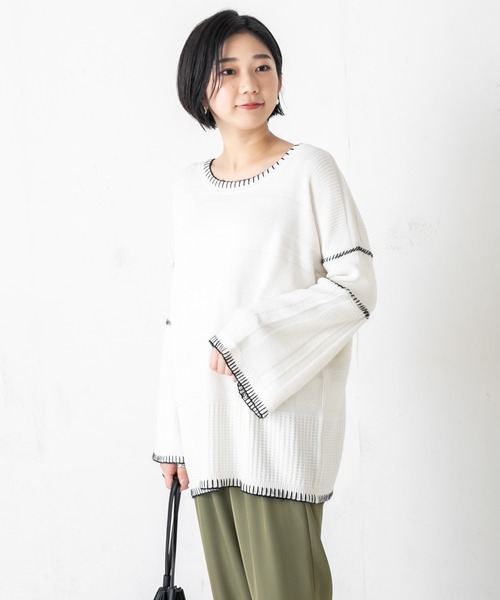 CAPRICIEUX LE'MAGE ステッチプルオーバー CAPRICIEUX LE'MAGE（カプリシューレマージュ）の「ハンド