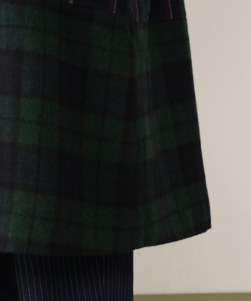FRAPBOIS（フラボア）の「チェックコート　ロング（その他アウター・レディース・グリーン系その他・2/1）」の7枚目の写真