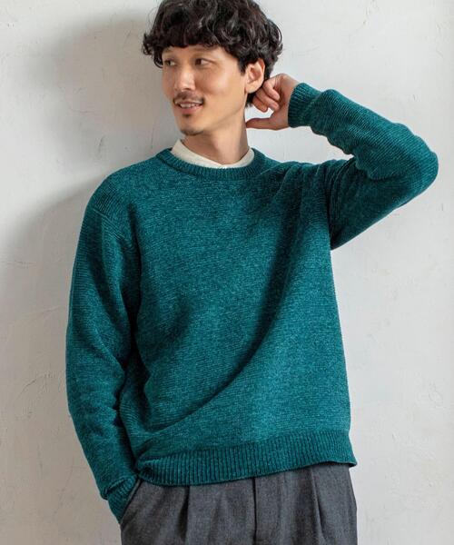 ガーター編みモールクルーネックニット メンズ Men Coen コーエン 公式ファッション通販