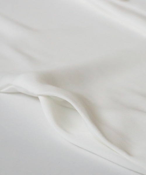 antiqua（アンティカ）の「とろみ素材シャツワンピース（ワンピース・レディース・オフホワイト/ブラック/ブルー系その他/スモークピンク/エンジ/パープル系その他/イエロー・FREE）」の12枚目の写真