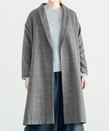 ショールカラーワイドロングコート
