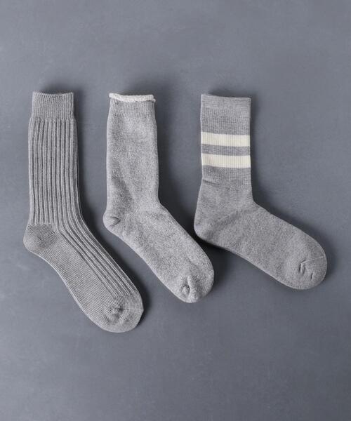 セール Rototo ロトト ギフト 3p パック ソックス 靴下 Rototo ロトト のファッション通販 Zozotown