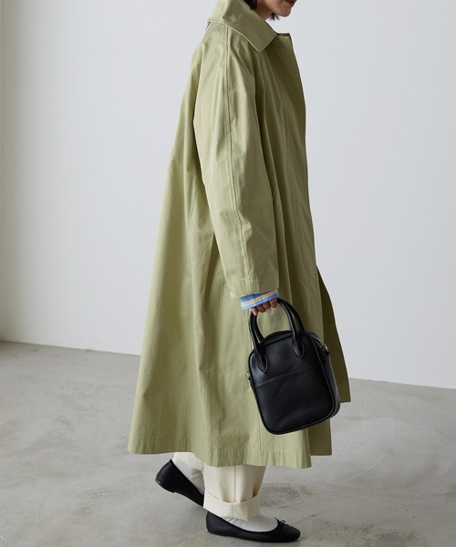 forksy.（フォルクシー）の「【forksy.】ビックカラーデザインボリュームスリーブステンカラーコート（ステンカラーコート・レディース・ベージュ/アイボリー/グリーン系その他・FREE）」の16枚目の写真