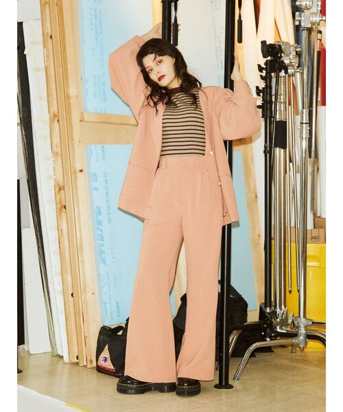 jouetie（ジュエティ）の「パールボタンタックパンツ（スラックス・レディース・ブラック/オレンジ/その他1・MEDIUM）」の10枚目の写真