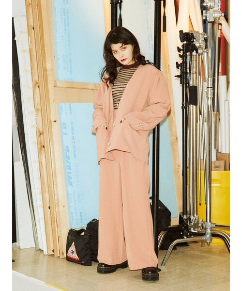 jouetie（ジュエティ）の「パールボタンタックパンツ（スラックス・レディース・ブラック/オレンジ/その他1・MEDIUM）」の11枚目の写真