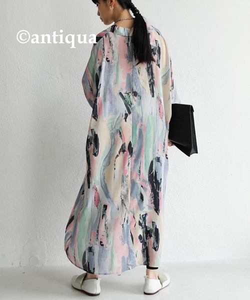 antiqua(アンティカ)の「アート柄シャツワンピース(ワンピース・レディース・その他・FREE)」の20枚目の写真