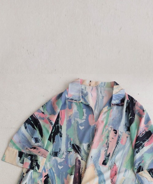 antiqua(アンティカ)の「アート柄シャツワンピース(ワンピース・レディース・その他・FREE)」の7枚目の写真