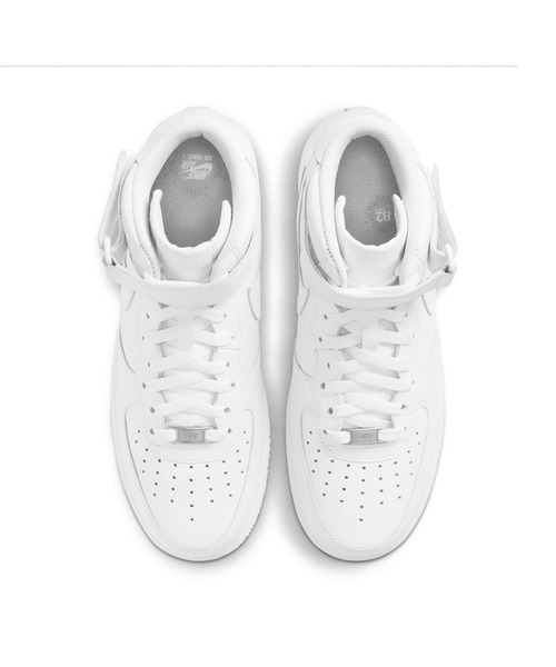 NIKE(ナイキ)の「NIKE/ナイキ AIR FORCE1 MID 07/エアフォース1 ミッド 07(AF1)(スニーカー・メンズ・ホワイト・27.5cm/26.5cm/27cm/28cm/26cm/25.5cm/29cm/25cm/30cm/28.5cm)」の9枚目の写真