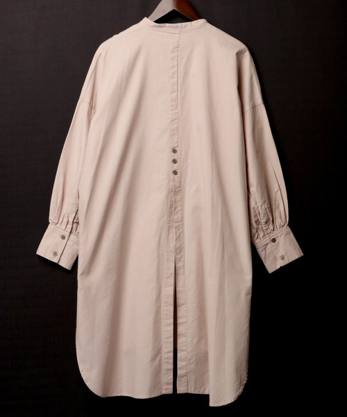 nougatine(ヌガティーヌ)の「【nougatine】綿100ウェービーピンタックバックシャンシャツワンピース(シャツワンピース・レディース・ラベンダー/ホワイト/グレイッシュベージュ・FREE)」の15枚目の写真