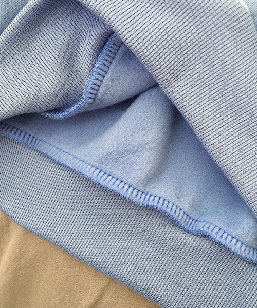 Girly Doll（ガーリードール）の「バイカラーパーカ（パーカー・レディース・ブラック/ブルー/オレンジ・M/L/XL/XXL）」の5枚目の写真