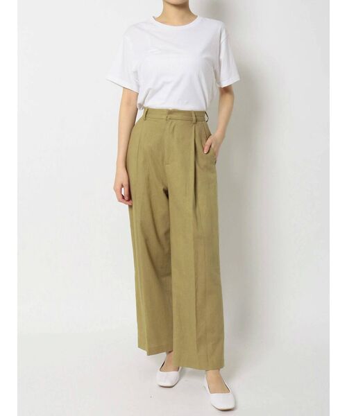 ハイウエストリネンテーパードパンツ｜アングリッド（Ungrid