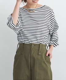 DouDou | ボーダーチュニックT(Tシャツ/カットソー)