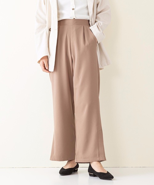 INNOCENT BLUE（イノセントブルー）の「【innocent blue/イノセントブルー】サイドスリットスラックスパンツ　ワイドパンツ 　サイドベントパンツ（その他パンツ・レディース・ブラック/ブラウン/ブルー/パープル/ライトグリーン/ライトグレー・MEDIUM）」の7枚目の写真