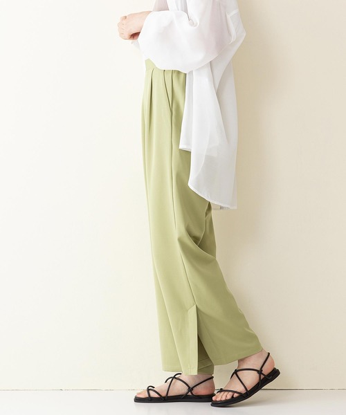 INNOCENT BLUE（イノセントブルー）の「【innocent blue/イノセントブルー】サイドスリットスラックスパンツ　ワイドパンツ 　サイドベントパンツ（その他パンツ・レディース・ブラック/ブラウン/ブルー/パープル/ライトグリーン/ライトグレー・MEDIUM）」の21枚目の写真