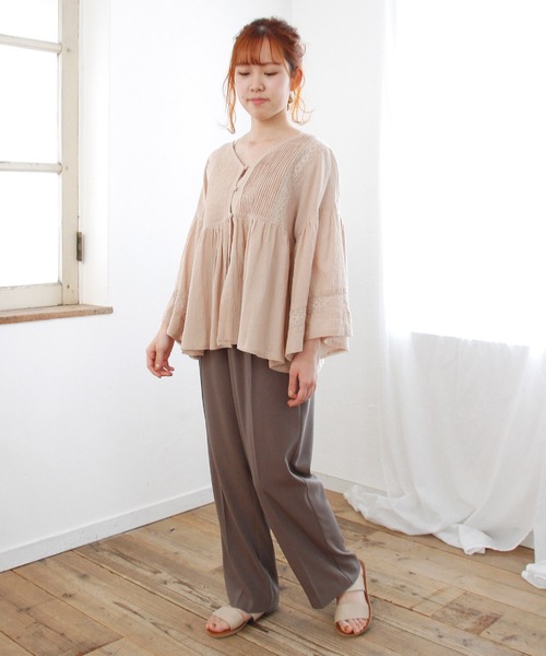 Crisp（クリスプ）の「センタープレスタックパンツ（その他パンツ・レディース・グレー/ミント・FREE）」の19枚目の写真