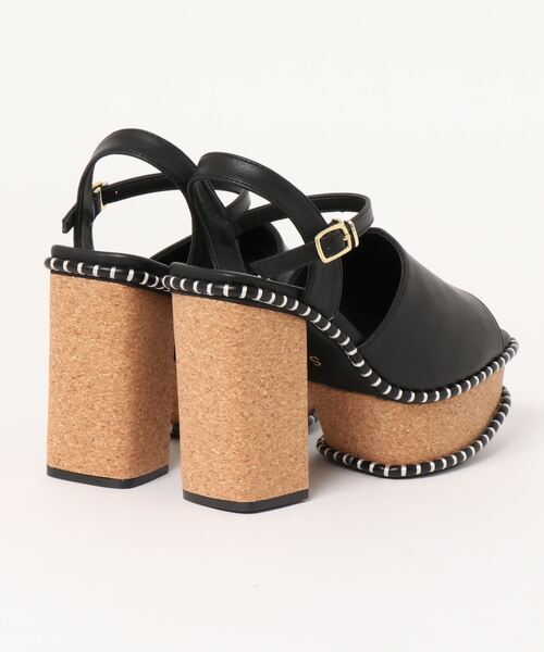 Elvis Luce(エルビスルーチェ)の「ElvisLuce(エルビスルーチェ) ステッチソールストラップ厚底 サンダル(サンダル・レディース・ブラック/ベージュ/ホワイト・L/LL/S/M)」の5枚目の写真