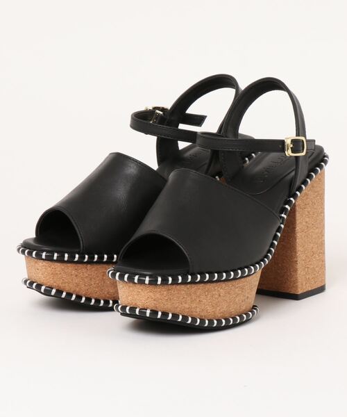 Elvis Luce(エルビスルーチェ)の「ElvisLuce(エルビスルーチェ) ステッチソールストラップ厚底 サンダル(サンダル・レディース・ブラック/ベージュ/ホワイト・L/LL/S/M)」の19枚目の写真