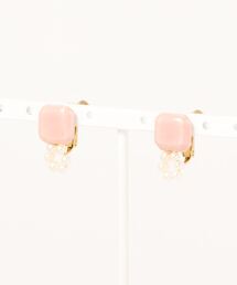 【IRODORI】circle パール earring(プラム)