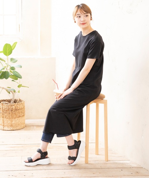 welleg（ウェレッグ）の「厚底面ファスナースポーツサンダル（サンダル・レディース・ブラック系その他/ゼブラ/ブラック/ピンクベージュ/ブラウン・S/M/L）」の20枚目の写真