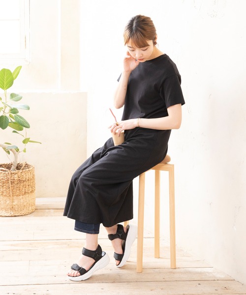 welleg（ウェレッグ）の「厚底面ファスナースポーツサンダル（サンダル・レディース・ブラック系その他/ゼブラ/ブラック/ピンクベージュ/ブラウン・S/M/L）」の11枚目の写真