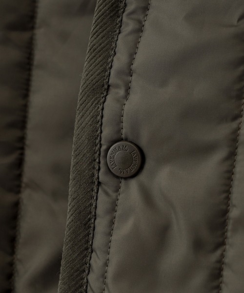 LAVENHAM（ラベンハム）の「【LAVENHAM/ラベンハム】 LAVENSTER COLLARLESS GILET（ダウンベスト・メンズ・オリーブ/ブラック・40/38）」の21枚目の写真