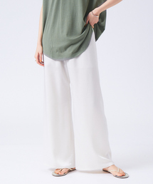 qualite | サテンセミフレアーパンツ(その他パンツ)