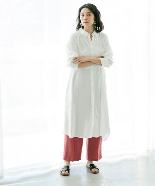 LEPSIM（レプシィム）の「ピンタックストレートパンツ 939368