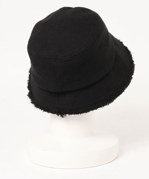 AZUL by moussy(アズールバイマウジー)の「FRINGE BUCKET HAT/フリンジバケットハット(キャップ・レディース・ベージュ/ブラック/アイボリー・FREE)」の4枚目の写真