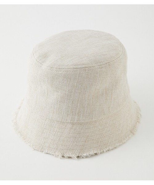 AZUL by moussy(アズールバイマウジー)の「FRINGE BUCKET HAT/フリンジバケットハット(キャップ・レディース・ベージュ/ブラック/アイボリー・FREE)」の2枚目の写真