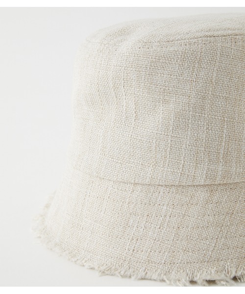 AZUL by moussy(アズールバイマウジー)の「FRINGE BUCKET HAT/フリンジバケットハット(キャップ・レディース・ベージュ/ブラック/アイボリー・FREE)」の17枚目の写真