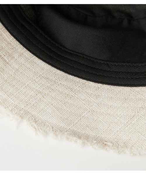 AZUL by moussy(アズールバイマウジー)の「FRINGE BUCKET HAT/フリンジバケットハット(キャップ・レディース・ベージュ/ブラック/アイボリー・FREE)」の19枚目の写真