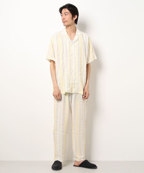 キッドブルー Blue ｃｒサッカーストライプ 半袖パジャマ メンズ ルームウェア パジャマ 半袖パジャマ Mnqk335 Kidblue ルームウェア パジャマ Kid Blue キッドブルー のファッション ブランドの通販 買取