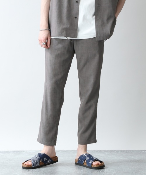 RAGEBLUE（レイジブルー）の「＜セットアップ着用可能＞シャリテック/リネンタッチイージースラックス/936417（スラックス・メンズ・ブラック/ダークグリーン/グレー系その他/キャメル・SMALL/MEDIUM/LARGE）」の2枚目の写真