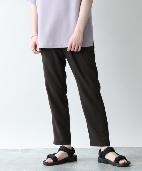 RAGEBLUE（レイジブルー）の「＜セットアップ着用可能＞シャリテック/リネンタッチイージースラックス/936417（スラックス・メンズ・ブラック/ダークグリーン/グレー系その他/キャメル・SMALL/MEDIUM/LARGE）」の10枚目の写真