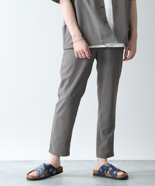 RAGEBLUE（レイジブルー）の「＜セットアップ着用可能＞シャリテック/リネンタッチイージースラックス/936417（スラックス・メンズ・ブラック/ダークグリーン/グレー系その他/キャメル・SMALL/MEDIUM/LARGE）」の9枚目の写真